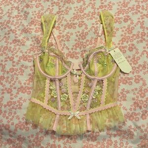 For Love and Lemons Buttercup Bunches Bustier Corset Top